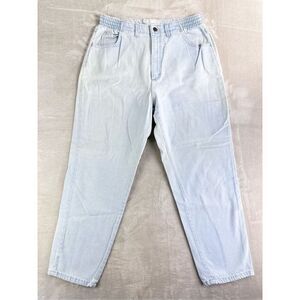 Vintage Lee Mom Jeans‎ size 32 Light Wash Tapered Relax Fit Jeans No Backs